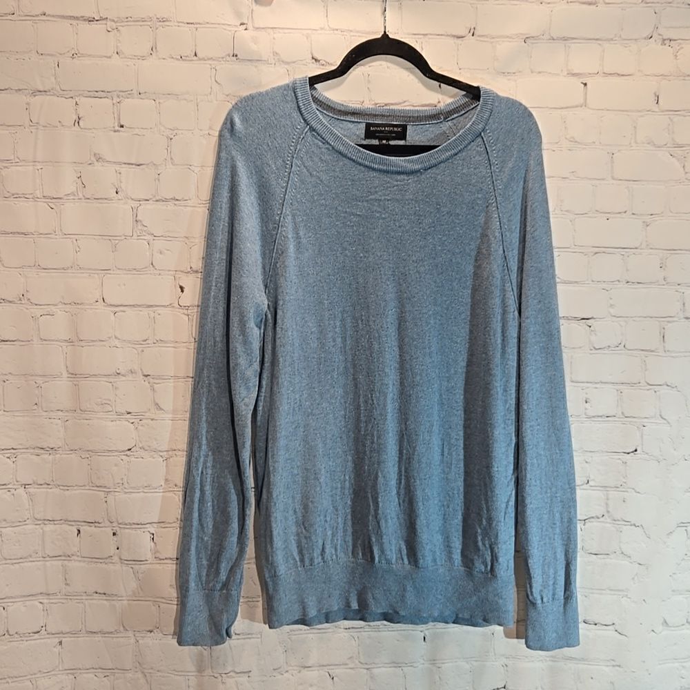 Banana Republic factory men's blue crew neck sweater size M